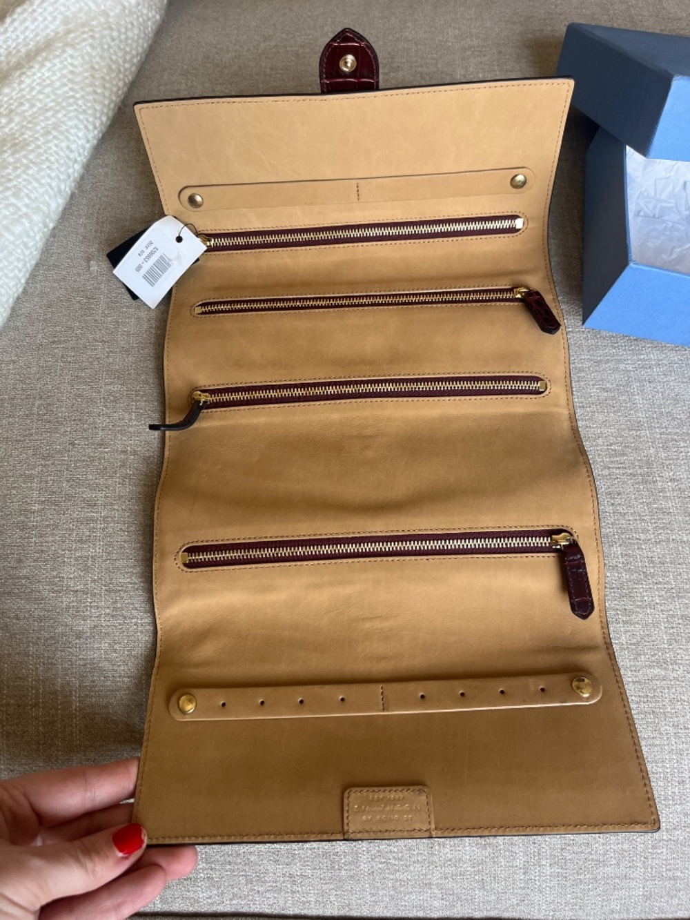 Smythson Jewelry Clutch NWT in box - Picture 2 of 7